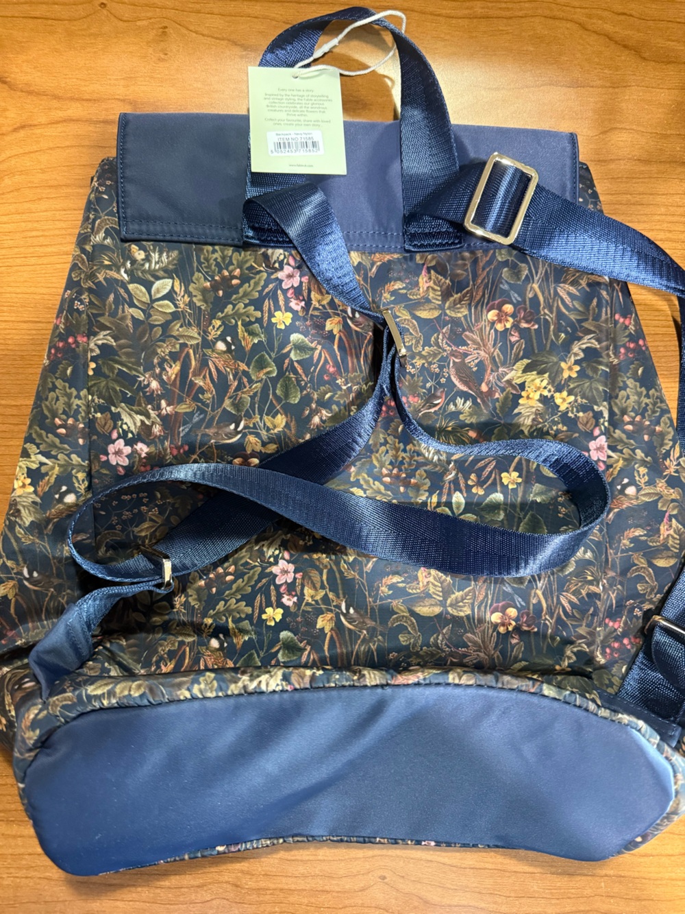 Fable Navy Floral Backpack - Picture 3 of 3